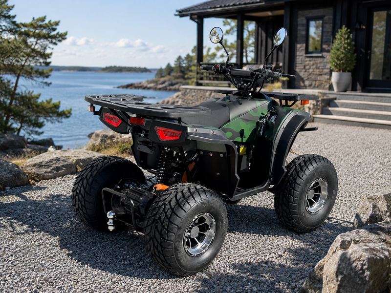 NY elektrisk 1500W ATV modell som kan registreres som moped - på lager