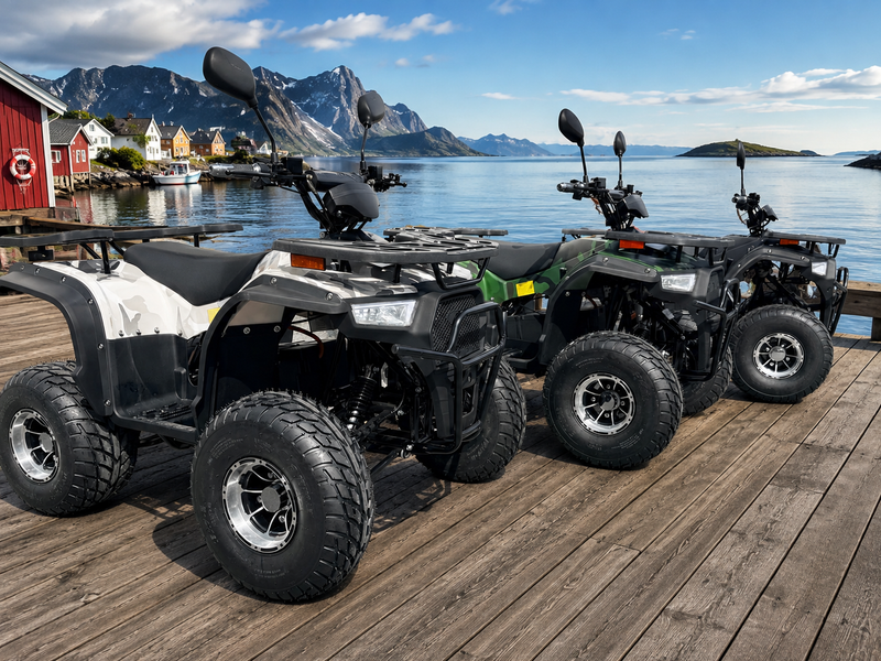 NY elektrisk 1500W ATV modell som kan registreres som moped - på lager