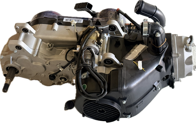 Motor 200cc, GY6 firetakter m/revers og nødstarter (startsnor)