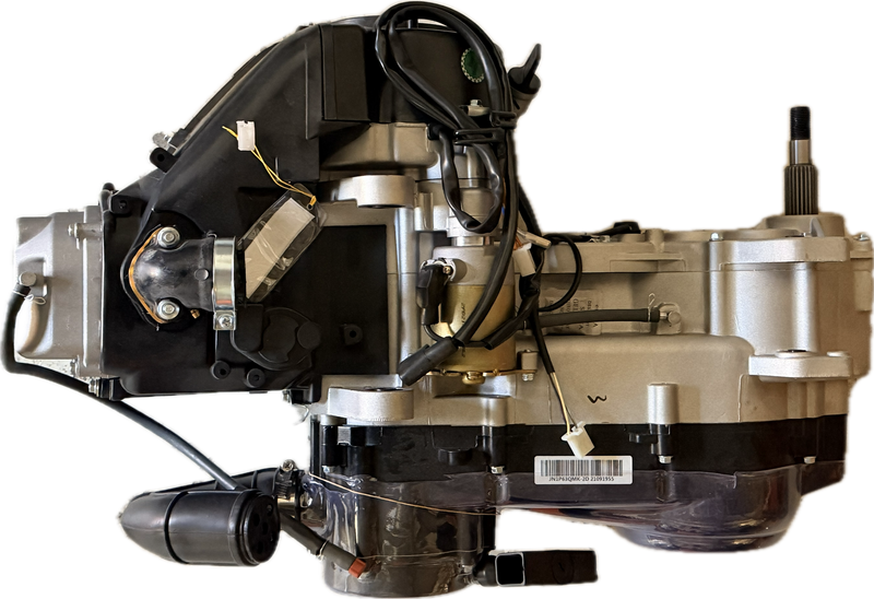 Motor 200cc, GY6 firetakter m/revers og nødstarter (startsnor)