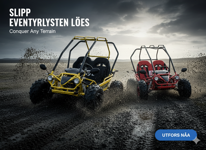 125cc CrossCart - gul/sort