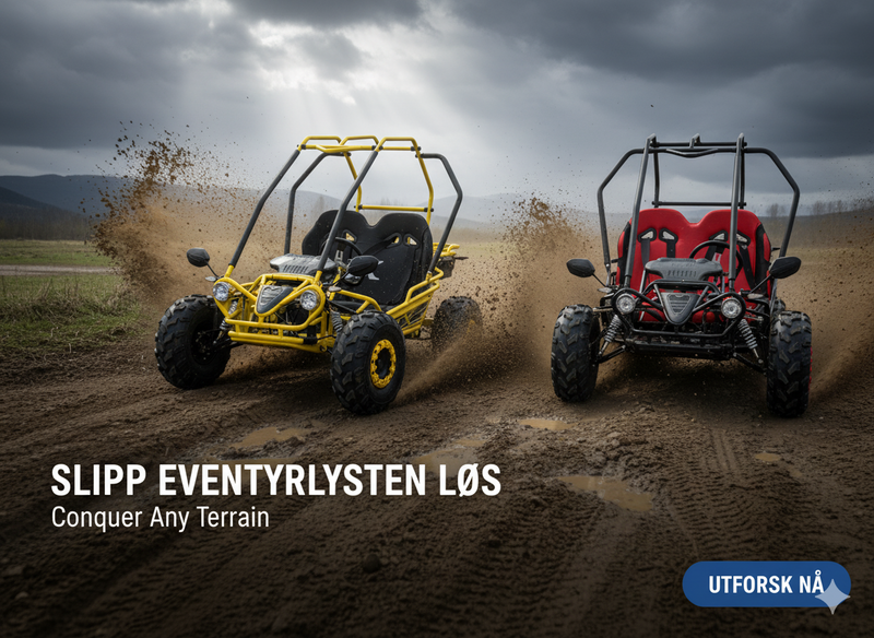 125cc CrossCart - gul/sort