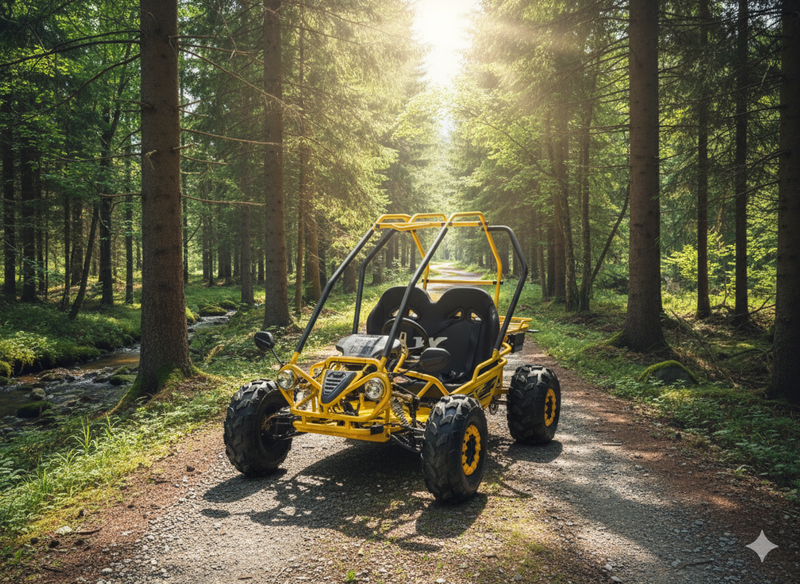 125cc CrossCart - gul/sort