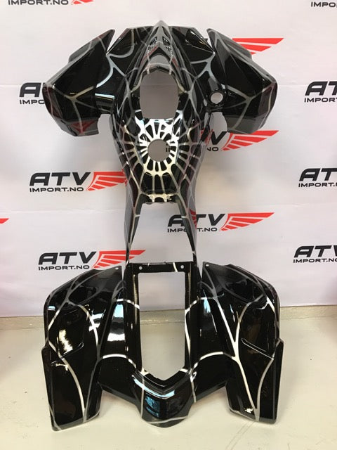 Plastkåpe sort spider