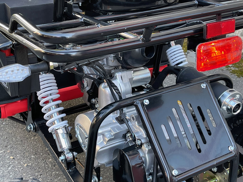 125cc CrossCart - Sort m/røde seter