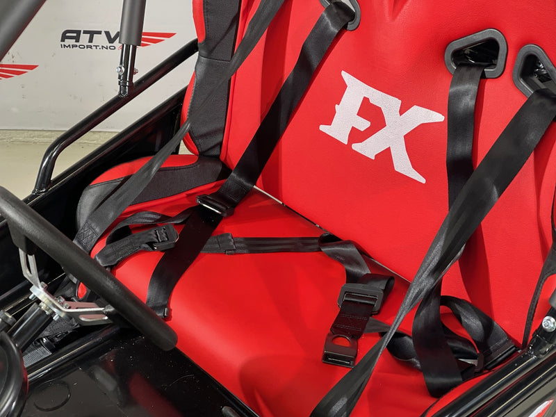 125cc CrossCart - Sort m/røde seter