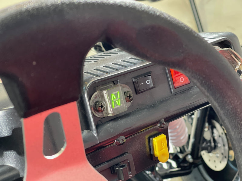 125cc CrossCart - Sort m/røde seter