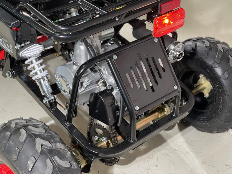 125cc CrossCart - Sort m/røde seter