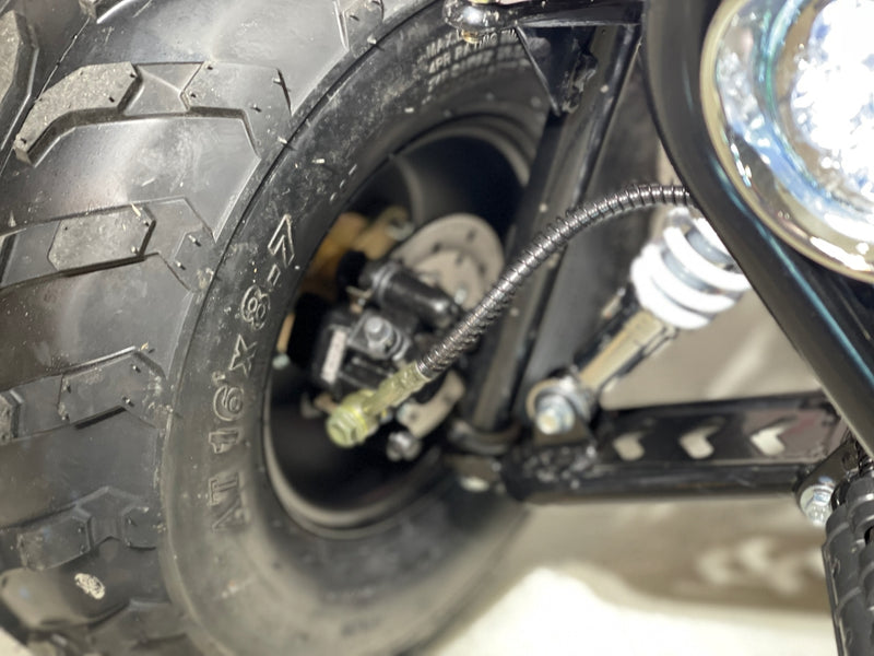 125cc CrossCart - Sort m/røde seter