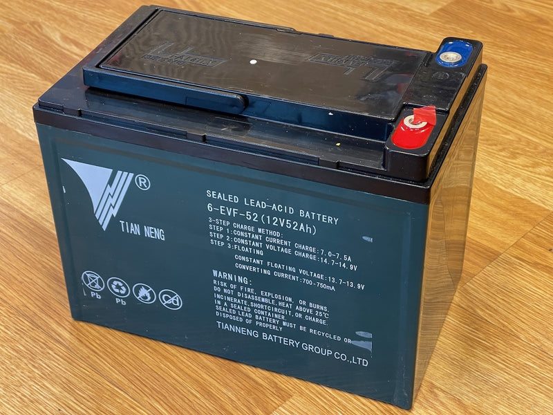 12V/52Ah stort batteri til 3000W stor elektrisk ATV (også 4x4)