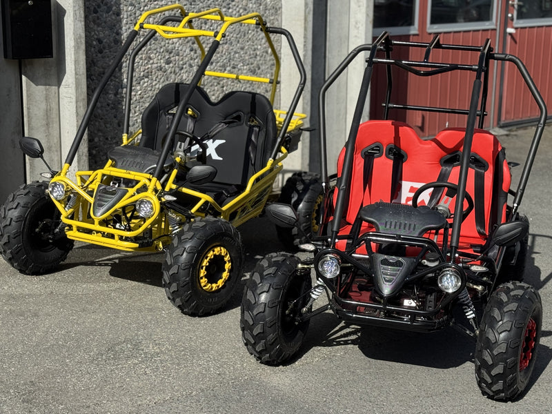 125cc CrossCart - Sort m/røde seter