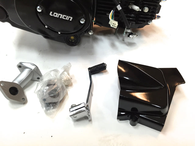 LONCIN motor 110cc 1+1, sort