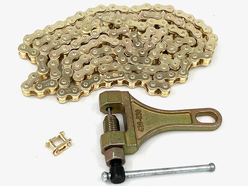 420 kjedesett (170 cm) m/kjedekutter og ekstra kjedelås