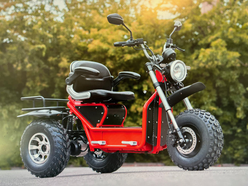 INVADER elektrisk 3-hjuling med drift på alle hjul