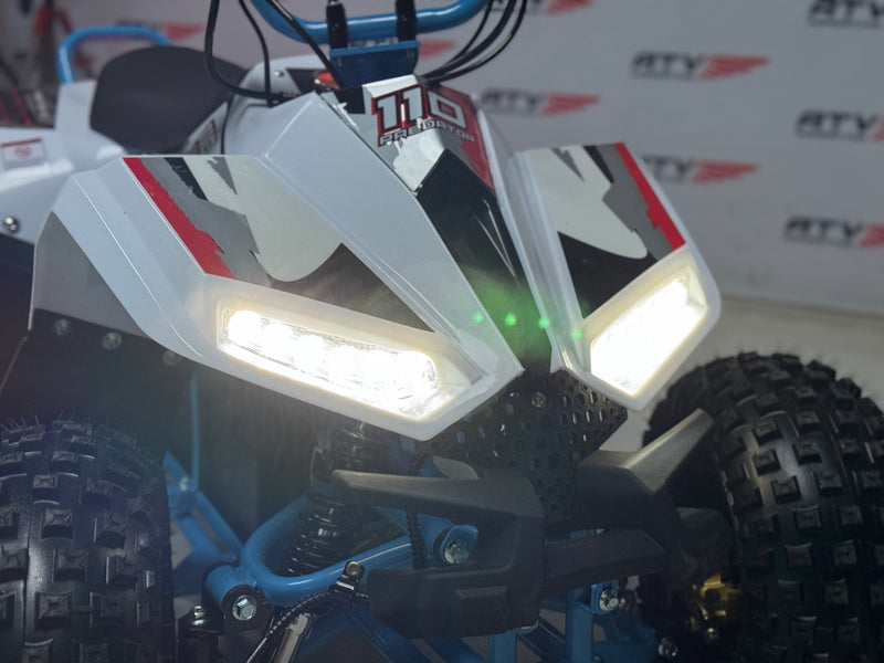 1200W Electric Blue - stor og svært solid bygget barne ATV -  48V m/diff., mekanisk høy/lav gir, 3 effektrinn m.m.