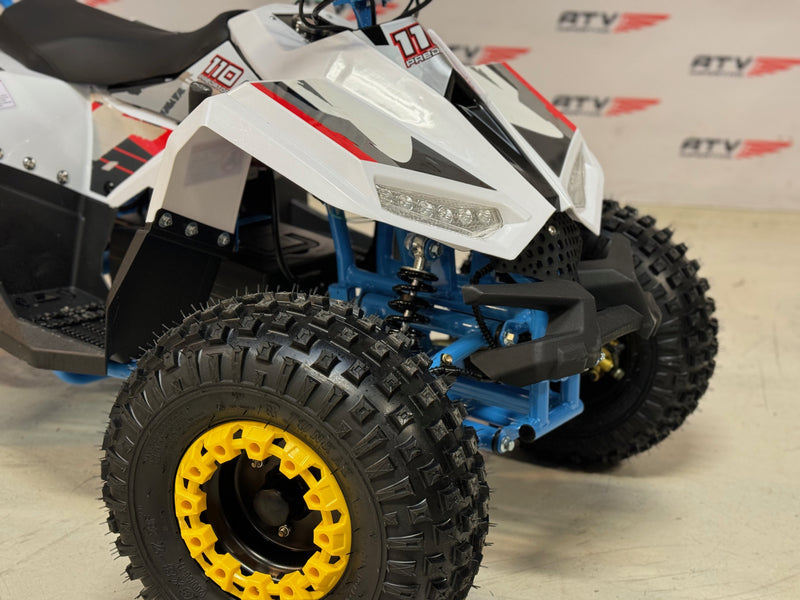 1200W Electric Blue - stor og svært solid bygget barne ATV -  48V m/diff., mekanisk høy/lav gir, 3 effektrinn m.m.