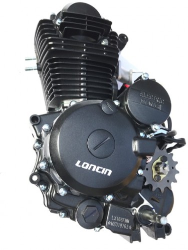LONCIN komplett motor 250cc 4+1, sort