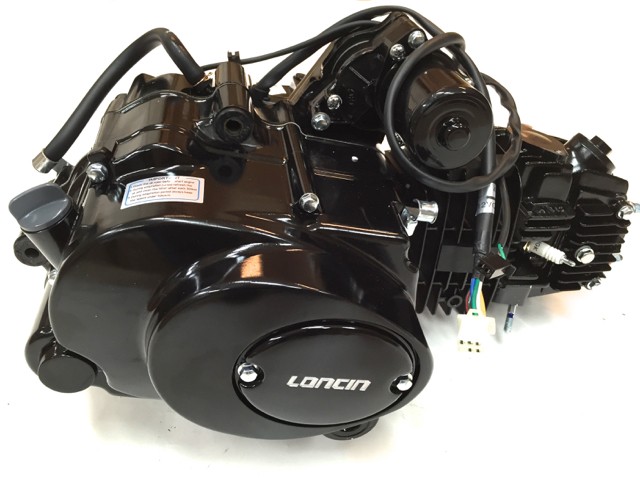 LONCIN komplett motor 125cc 3+1, sort